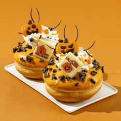 2 Citrouilles Halloween 3, 5 cm  Chocolat. n1