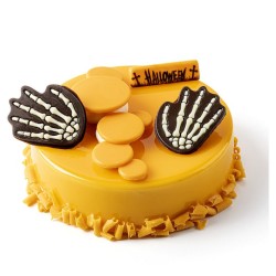 2 Mains Squelette 4, 9 cm  Chocolat. n1