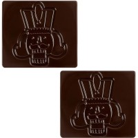 2 Embouts de Bche Casse-Noisette (9 cm)  Chocolat Noir