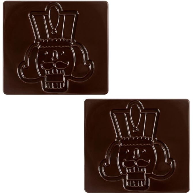 2 Embouts de Bche Casse-Noisette (9 cm)  Chocolat Noir 