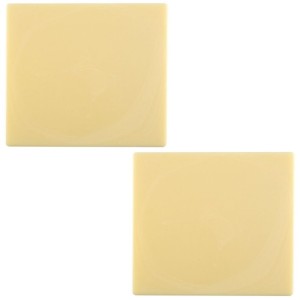 2 Embouts de Bûche (9 cm) – Chocolat Blanc