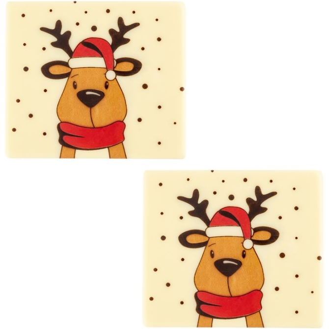 2 Embouts de Bche lan (9 cm)  Chocolat Blanc 