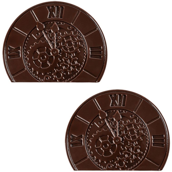 2 Embouts de Bche Horloge (10 cm)  Chocolat Noir 