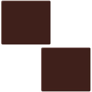 2 Embouts de Bûche (9 cm) – Chocolat Noir