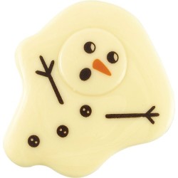 2 Bonhommes de Neige Fondant (7 cm)  Chocolat Noir. n1