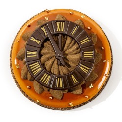1 Horloge avec Aiguilles (12 cm)  Chocolat Noir. n1