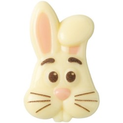 5 T�tes de Lapin � Chocolat Blanc. n�1