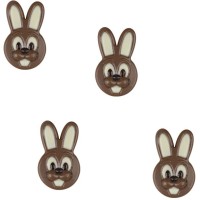 4 Lapins avec Dents (4,5 cm) � Chocolat