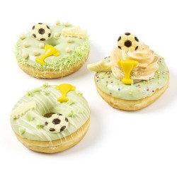 Set de 4 D�cors Foot (3 cm) � Chocolat Blanc. n�1