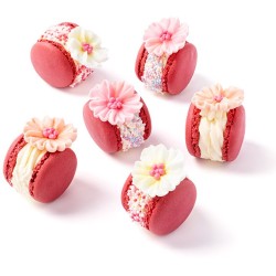 50g Nonpareils Fuchsia,  Rose et Blanc. n�2