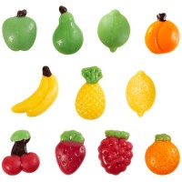 Assortiment de 12 Fruits (2,5 cm) � Chocolat Blanc