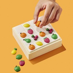 Assortiment de 12 Fruits (2, 5 cm) � Chocolat Blanc. n�1