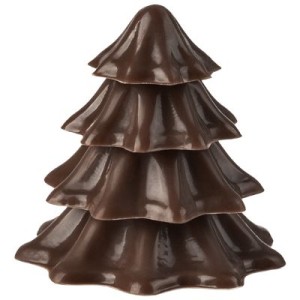 1 Sapin de No�l 3D (3 cm) � Chocolat Noir
