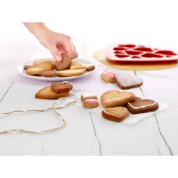 Emporte-pice Puzzle 12 Biscuits Coeurs. n5