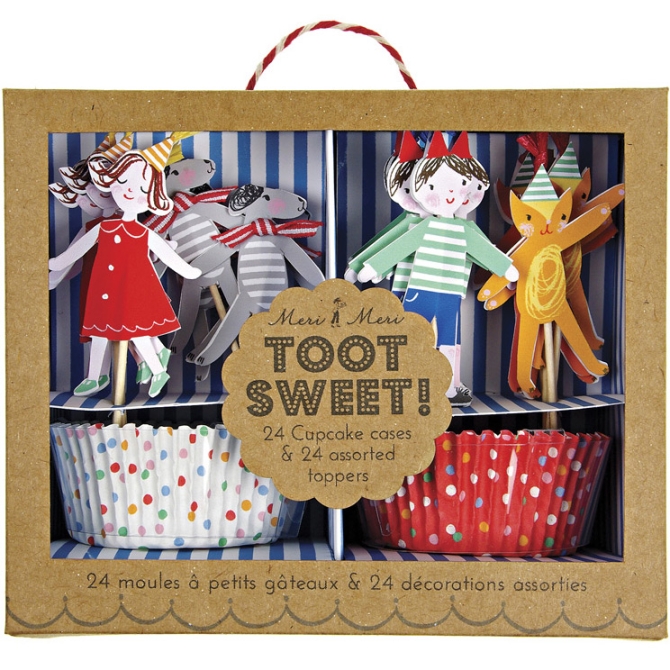 Kit 24 Caissettes et Dco  Cupcakes Fte Foraine Enfants 