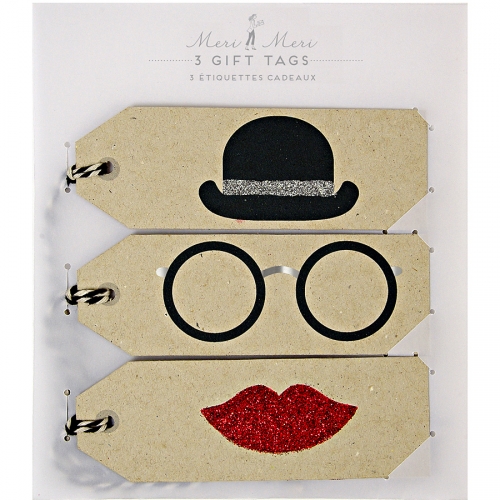 3 Etiquettes Cadeau Mr Charlot 