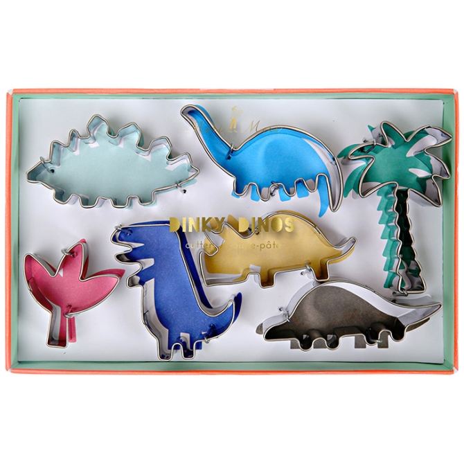 Set 7 Mini Emporte-pices Dinosaures 