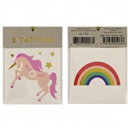 2 Tatouages Licorne & Rainbow