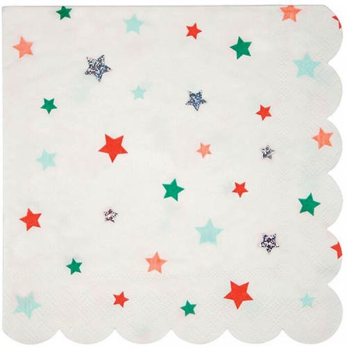 16 Serviettes Nol Star 