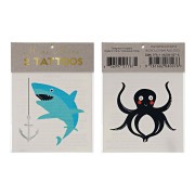 2 Tatouages Pieuvre / Requin