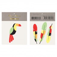 2 Tatouages Toucan / Plumes