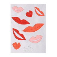 8 Stickers Big Kiss 2D