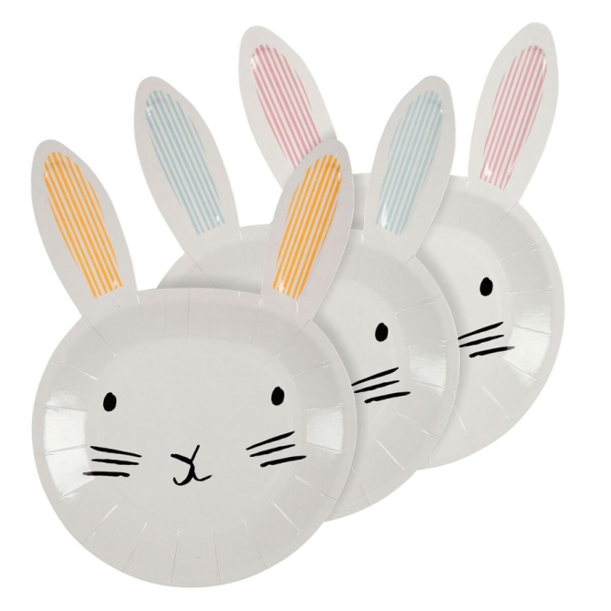 12 Assiettes Lapin Bunny 
