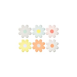 12 Mini Assiettes Fleurs Pastel (12 cm). n8