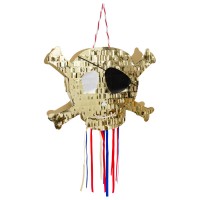 Pull Pinata Tête de Mort - Golden Pirate