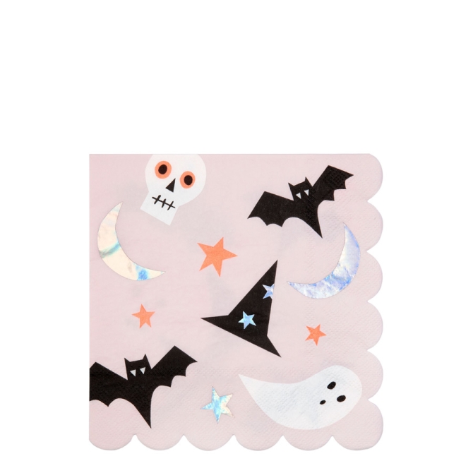 20 Serviettes - Funky Halloween Iridescent 