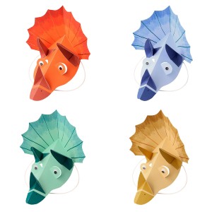 4 Chapeaux Masques - Dinosaures