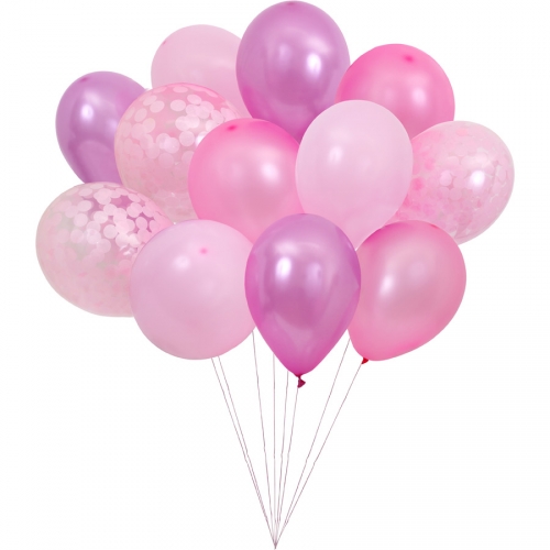 Kit 12 Ballons Roses 