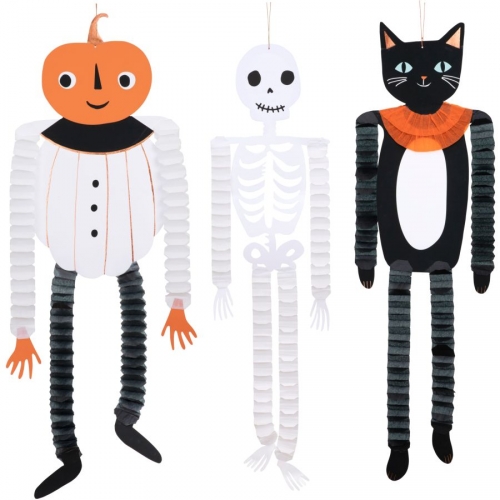 3 Dcorations  Suspendre - Halloween Vintage 