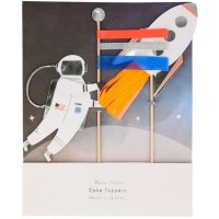 Contient : 1 x 2 Cake Toppers Exploration Spatiale