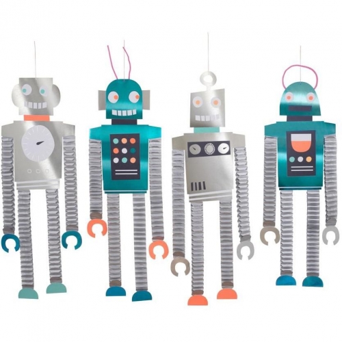 4 Dcorations Gantes Robot en Nid d Abeilles 