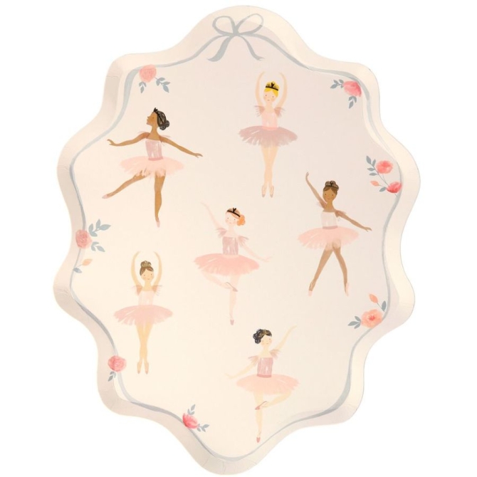 8 Assiettes Ballerines 