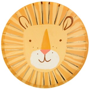 8 Assiettes Lion