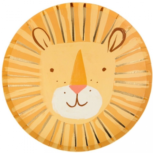 8 Assiettes Lion 