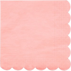 20 Serviettes Corail Fluo