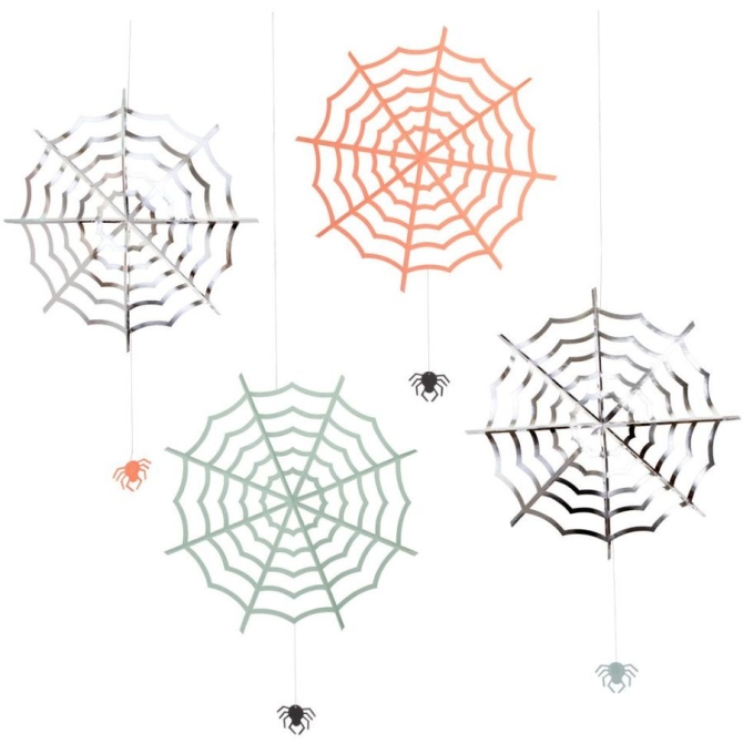 Set de Suspensions Toiles d Araigne Halloween 