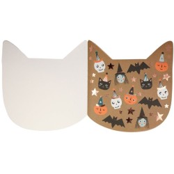Cahier de Dessin avec Stickers Chat Halloween. n5