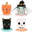 Contient : 1 x 8 Gobelets Halloween Vintage