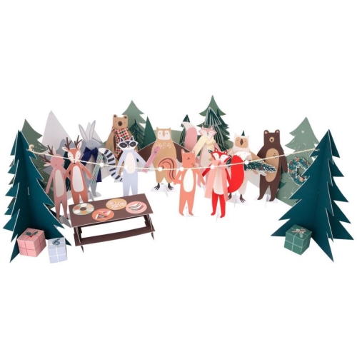 Calendrier de l Avent Animaux de la Fort - Papier 