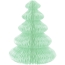 Set de 10 Dcorations de Table Sapins  Dplier - Vert/Blanc