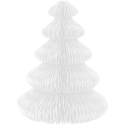 Set de 10 Dcorations de Table Sapins  Dplier - Vert / Blanc. n6