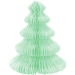 Set de 10 Dcorations de Table Sapins  Dplier - Vert/Blanc. n10