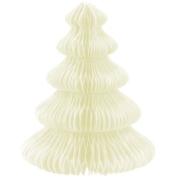 Set de 10 Dcorations de Table Sapins  Dplier - Vert / Blanc. n10