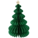 Lot De 6 Décorations De Noël En Papier Nid D'Abeille 3D - Boules Et Sapins Avec Bord Pailleté, Rouge Et Vert, Réutilisables