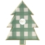 8 Assiettes Sapin Quadrill Vert