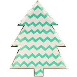 8 Assiettes Sapins. n°6